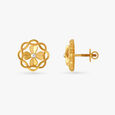 Floral Wirework Stud Earrings,,hi-res image number null