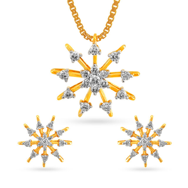 Sophia Diamond Pendant Earrings Set,,hi-res image number null
