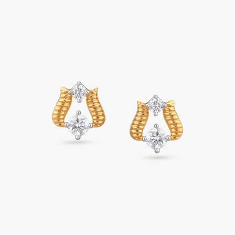 Radiant Joy Diamond Stud Earrings For Kids
