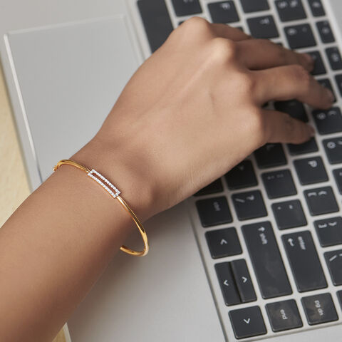 Urban Link Diamond Bangle