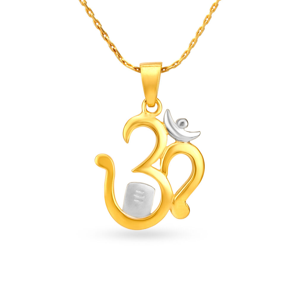 Om pendant gold sale tanishq