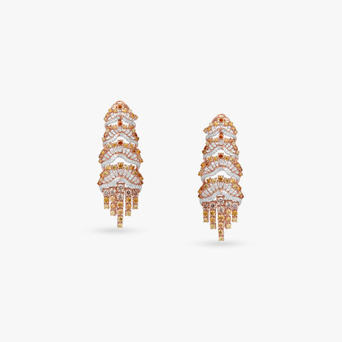 Solace Dune Diamond Drop Earrings