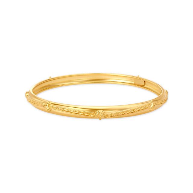 Gorgeous Seashell Gold Bangle,,hi-res image number null