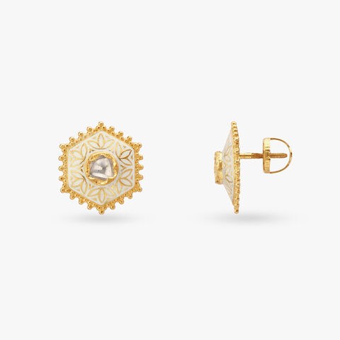 Geometric Bold Stud Earrings
