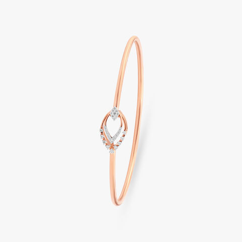 Petal Arc Diamond Bangle