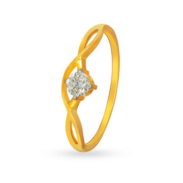 Stunning 18 Karat Gold And Marquise Diamond Ring