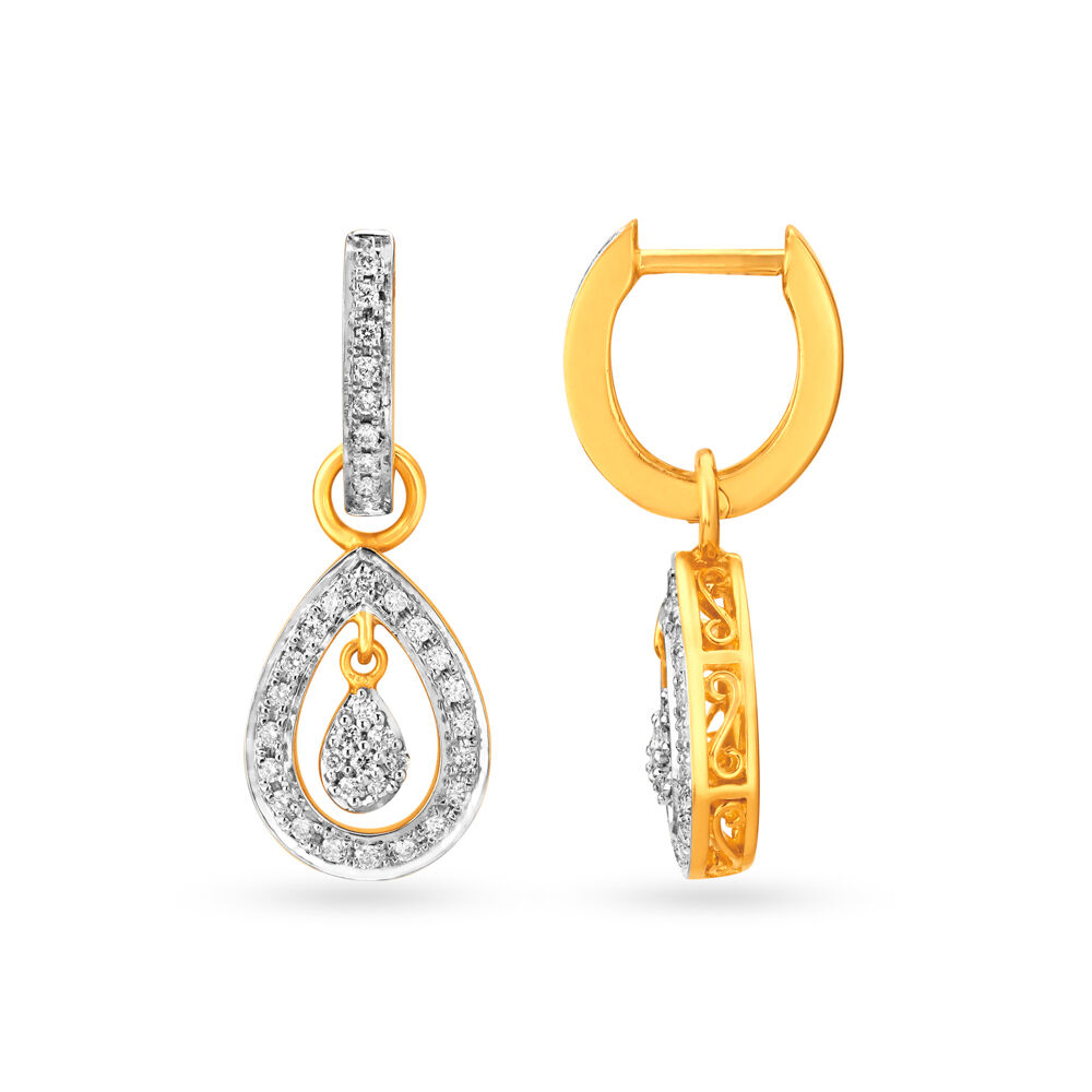 Tanishq diamond bali top