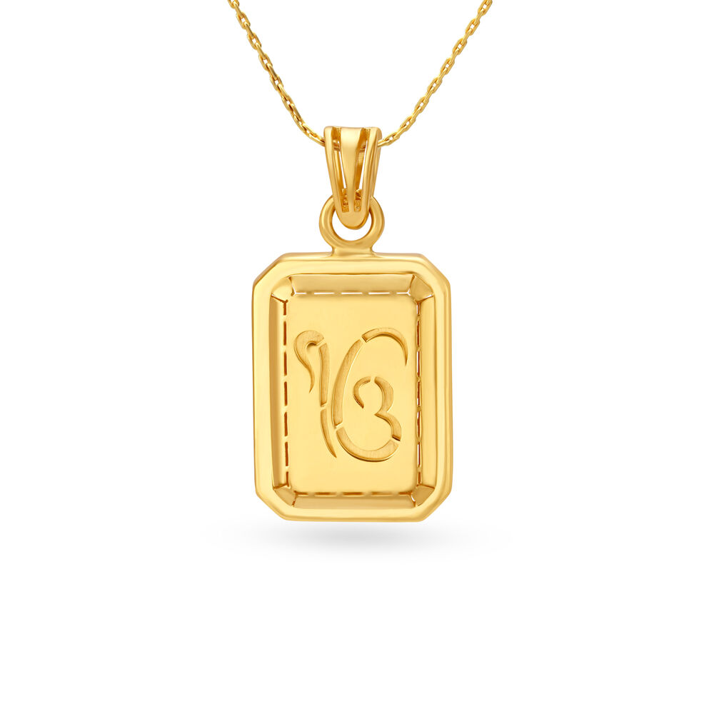 Khanda pendant outlet gold tanishq