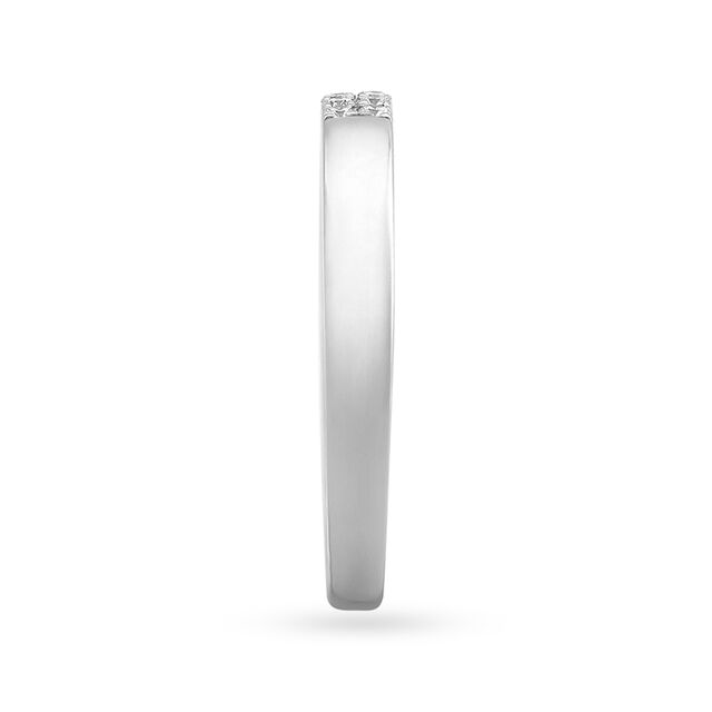 Modish 950 Pure Platinum And Diamond Finger Ring,,hi-res image number null