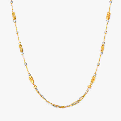 Oval Bead Station Chain