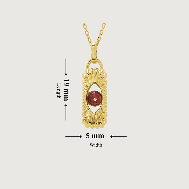 Graceful Guardian 18KT Chain Pink Tourmaline  Pendant with chain,,hi-res image number null