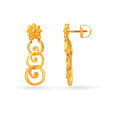 Statement Gold Drop Earrings,,hi-res image number null