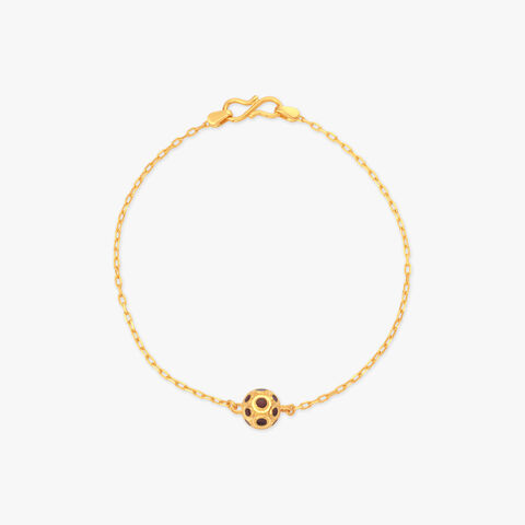 Spotted Sphere Gold Bracelet