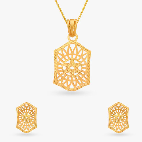 Classic Grace Pendant and Earrings Set