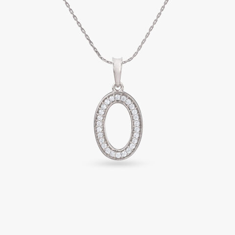 Oval Orbit Silver Pendant