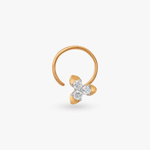 Bloom Whisper Diamond Nose Pin