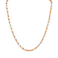 Spiral Link Dual Tone Gold Chain For Men,,hi-res image number null