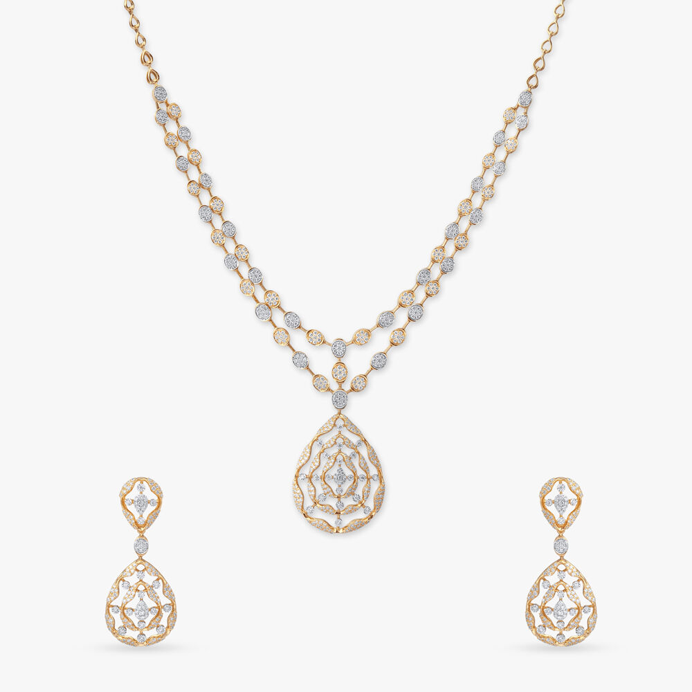 Buy Diamond Necklace Set for Women Online Tanishq