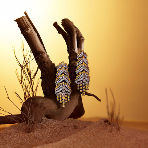 Solace Dune Diamond Drop Earrings