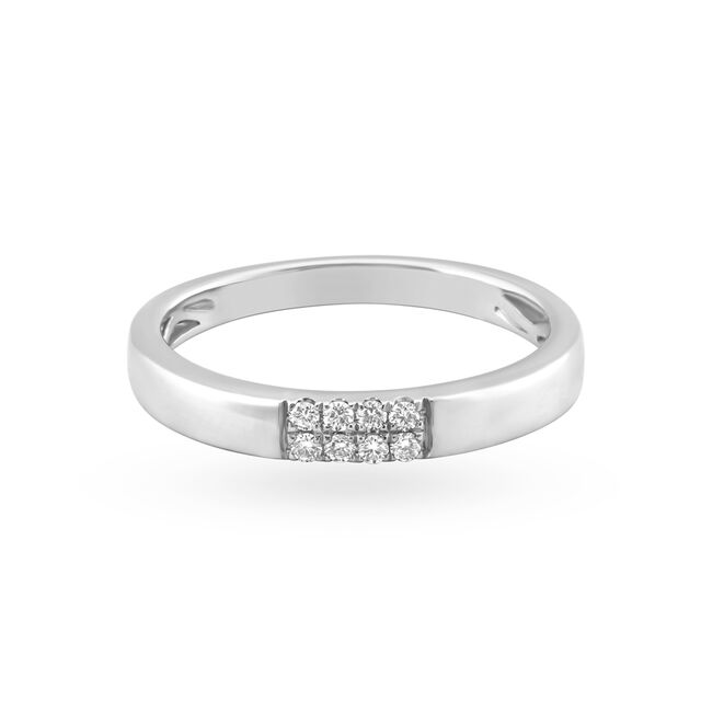 Modish 950 Pure Platinum And Diamond Finger Ring,,hi-res image number null