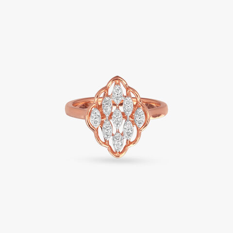 Ethereal Lattice Diamond Ring