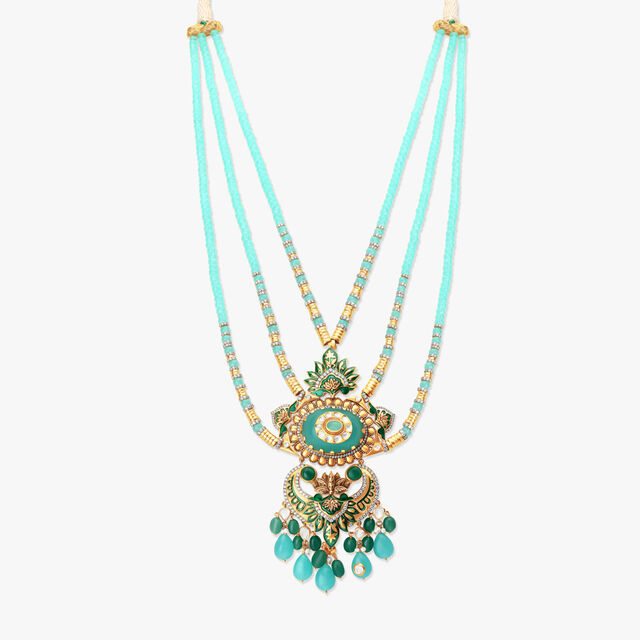 Modish Diamond Kashida Necklace Set,,hi-res image number null