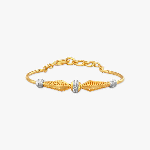 Playful Elegance Gold Bangle For Kids