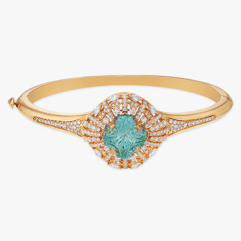 Azure Bloom Diamond Bangle