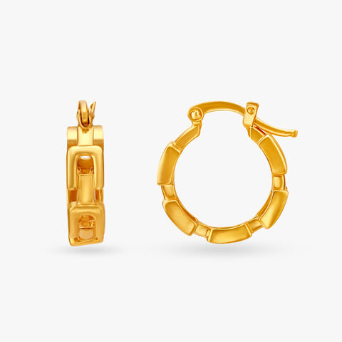 Charming Link Hoop Earrings