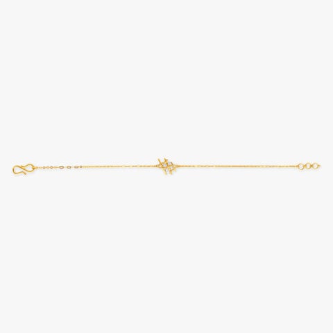 Crisscross Gleam Gold Bracelet