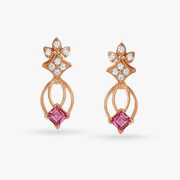 Vibrant Diamond Drop Earrings