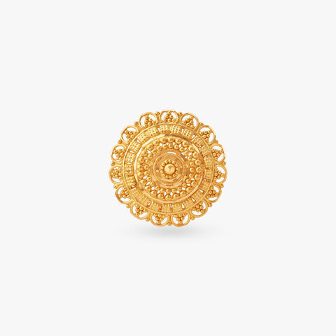 Bloom Filigree Gold Ring