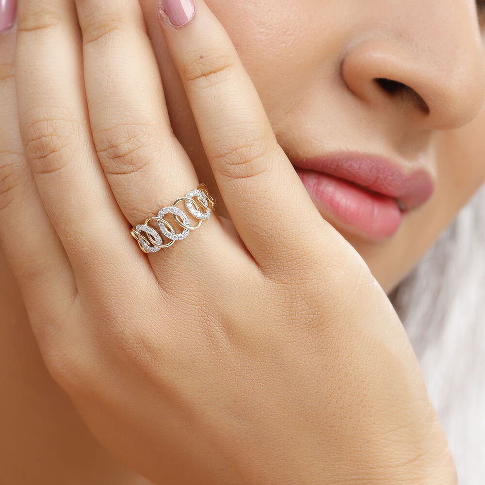 Romantic 950 Pure Platinum And Diamond Finger Ring