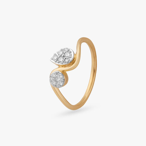 Twin Orbit Diamond Ring