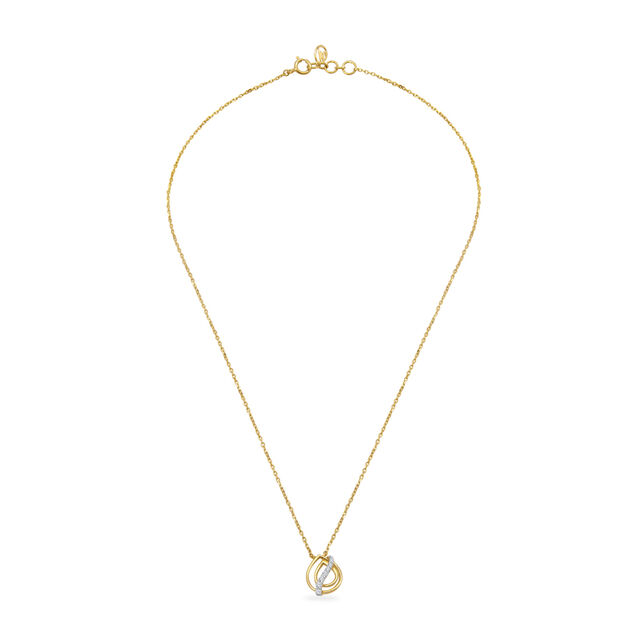 Diamonds & Teardrops Gold Pendant and Chain,,hi-res image number null