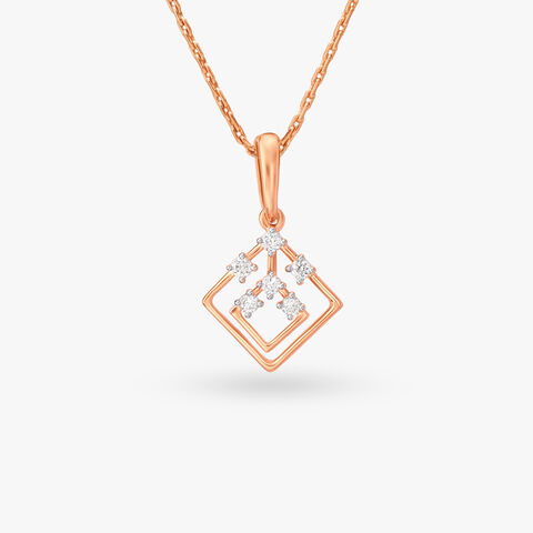 Rhombus Gleam Diamond Pendant