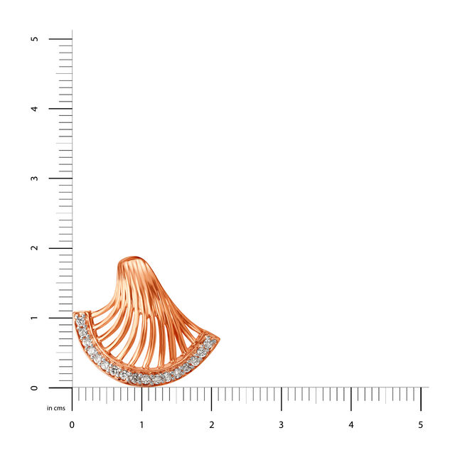 14KT Rose Gold Diamond Pendant,,hi-res image number null