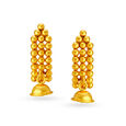 Traditional Rava Work Gold Drop Earrings,,hi-res image number null