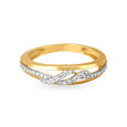 Twinkling 18 Karat Yellow Gold And Diamond Finger Ring,,hi-res image number null