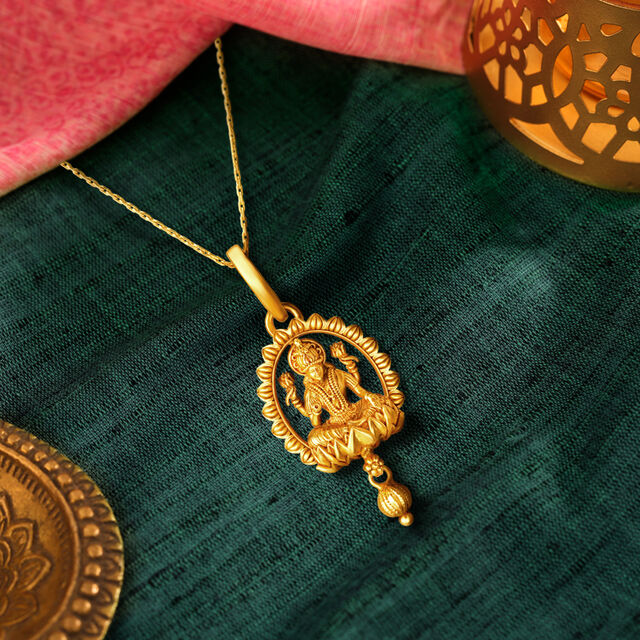Laxmiji Gold Pendant,,hi-res image number null