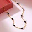 Mia Sutra DIY with Black Bunch Beads Multiple Stacking Charm Chain,,hi-res image number null