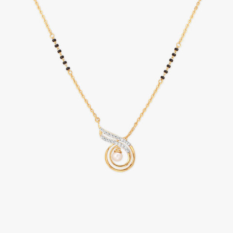 Radiant Swirl Diamond Mangalsutra