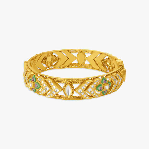 Splendid Floral Enamel Bangle
