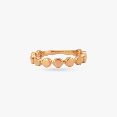 Minimal Bubble Gold Ring