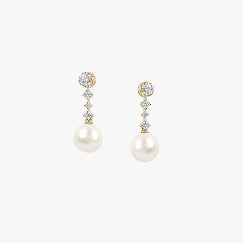 Starlight Cascade Diamond Drop Earrings