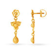 Contemporary Floral Drop Earrings,,hi-res image number null