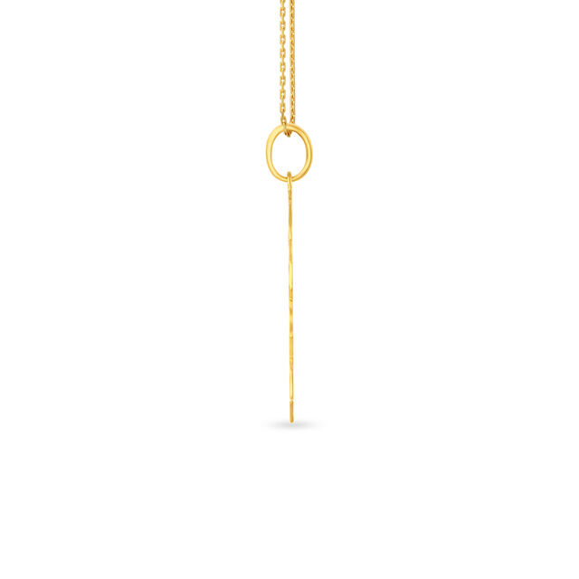Sleek Manipura Chakra Gold Pendant,,hi-res image number null