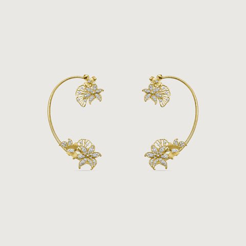 Blooming Whimsy Diamond Ear Cuff