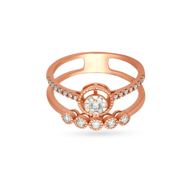 Modern Cluster Look Diamond Finger Ring,,hi-res image number null