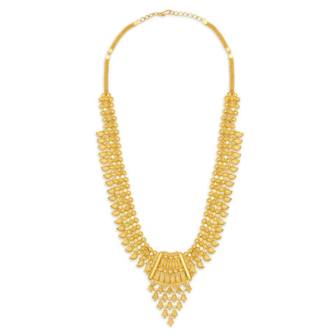 Stately Gold Necklace for the Bengali Bride